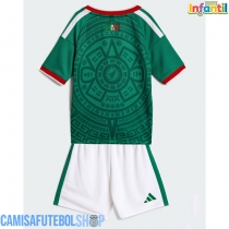 Camisa de time de futebol México Replicas 1º Equipamento Infantil Mundo 2026 Manga Curta (+ Calças curtas)